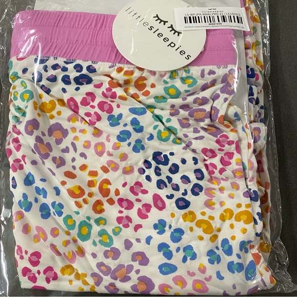 🚩SOLD🚩Little Sleepies Rainbow Leopard Women’s Bamboo Pajama Pants - NWT - XXL - Picture 7 of 10